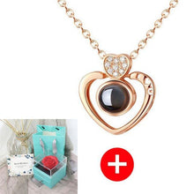 Load image into Gallery viewer, Valentine's Day Gift ROSE SPACE Jewelry with Artificial Flower - GoHappyShopin
