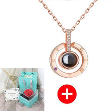 Load image into Gallery viewer, Valentine's Day Gift ROSE SPACE Jewelry with Artificial Flower - GoHappyShopin
