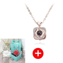 Load image into Gallery viewer, Valentine's Day Gift ROSE SPACE Jewelry with Artificial Flower - GoHappyShopin
