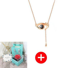 Load image into Gallery viewer, Valentine's Day Gift ROSE SPACE Jewelry with Artificial Flower - GoHappyShopin
