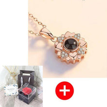 Load image into Gallery viewer, Valentine's Day Gift ROSE SPACE Jewelry with Artificial Flower - GoHappyShopin
