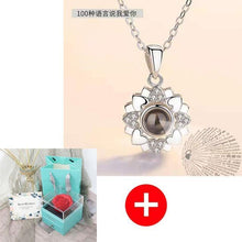 Load image into Gallery viewer, Valentine's Day Gift ROSE SPACE Jewelry with Artificial Flower - GoHappyShopin
