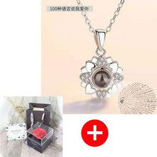 Load image into Gallery viewer, Valentine's Day Gift ROSE SPACE Jewelry with Artificial Flower - GoHappyShopin
