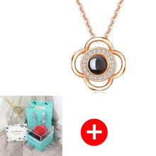 Load image into Gallery viewer, Valentine's Day Gift ROSE SPACE Jewelry with Artificial Flower - GoHappyShopin

