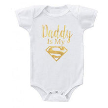 Load image into Gallery viewer, Newborn Cute Baby Boys Girls Clothes Daddy Is My Hero Sleepwear - GoHappyShopin
