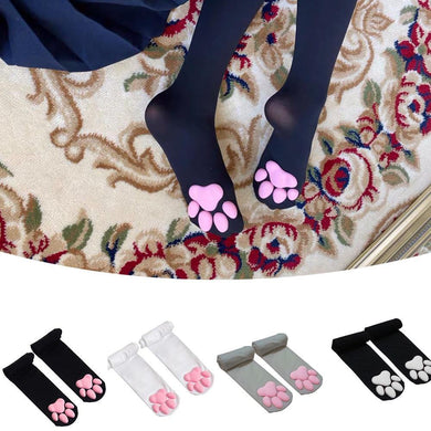 New 3D Cat Paw Socks for Girls Toe Beanies Cute Gift - GoHappyShopin