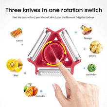 Load image into Gallery viewer, Rotatable 3 In 1 Shredder for Vegetable Fruit - GoHappyShopin

