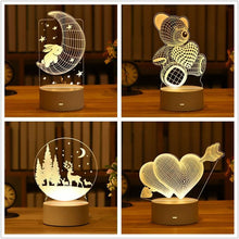 Load image into Gallery viewer, Valentine's Day Gift Love 3D Lamp LED Night Light - GoHappyShopin
