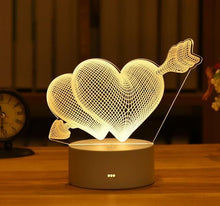 Load image into Gallery viewer, Valentine's Day Gift Love 3D Lamp LED Night Light - GoHappyShopin
