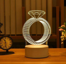 Load image into Gallery viewer, Valentine's Day Gift Love 3D Lamp LED Night Light - GoHappyShopin
