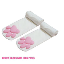 Load image into Gallery viewer, New 3D Cat Paw Socks for Girls Toe Beanies Cute Gift - GoHappyShopin
