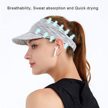 Load image into Gallery viewer, Elastic Sweatband Sports Gym Headband Hat - GoHappyShopin
