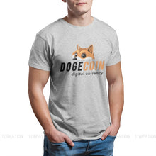 Load image into Gallery viewer, Men’s Fashion Dogecoin Cryptocurrency T-Shirt - GoHappyShopin
