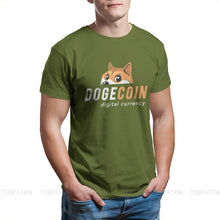 Load image into Gallery viewer, Men’s Fashion Dogecoin Cryptocurrency T-Shirt - GoHappyShopin
