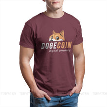 Load image into Gallery viewer, Men’s Fashion Dogecoin Cryptocurrency T-Shirt - GoHappyShopin
