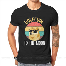 Load image into Gallery viewer, Men’s Fashion Dogecoin Cryptocurrency To The Moon T-Shirt - GoHappyShopin
