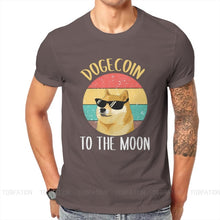 Load image into Gallery viewer, Men’s Fashion Dogecoin Cryptocurrency To The Moon T-Shirt - GoHappyShopin
