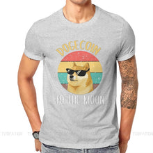 Load image into Gallery viewer, Men’s Fashion Dogecoin Cryptocurrency To The Moon T-Shirt - GoHappyShopin
