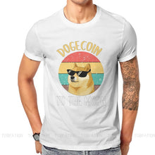 Load image into Gallery viewer, Men’s Fashion Dogecoin Cryptocurrency To The Moon T-Shirt - GoHappyShopin
