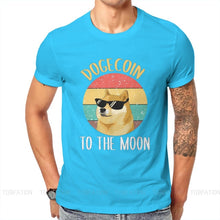 Load image into Gallery viewer, Men’s Fashion Dogecoin Cryptocurrency To The Moon T-Shirt - GoHappyShopin
