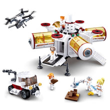 Load image into Gallery viewer, Satellite Rocket Astronaut Figure Building Bricks Space Launch Center Kids Toys Gifts - GoHappyShopin
