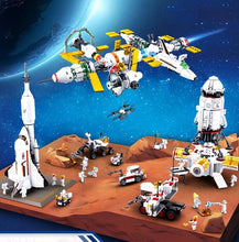 Load image into Gallery viewer, Satellite Rocket Astronaut Figure Building Bricks Space Launch Center Kids Toys Gifts - GoHappyShopin
