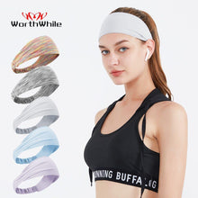 Load image into Gallery viewer, Elastic Sweatband Sports Gym Headband - GoHappyShopin

