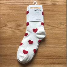 Load image into Gallery viewer, Women Socks Cute Love Heart - GoHappyShopin
