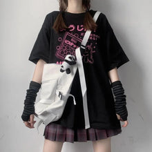 Load image into Gallery viewer, Women Streetwear Punk Gothic 100% Cotton T-shirts - GoHappyShopin
