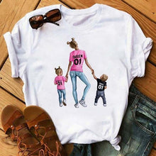 Load image into Gallery viewer, Cute Women Cartoon Mom T Shirts - GoHappyShopin
