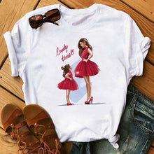 Load image into Gallery viewer, Cute Women Cartoon Mom T Shirts - GoHappyShopin
