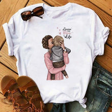 Load image into Gallery viewer, Cute Women Cartoon Mom T Shirts - GoHappyShopin

