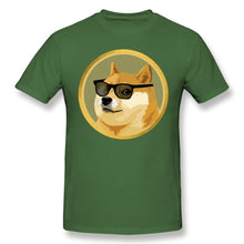 Load image into Gallery viewer, Men’s Fashion Dogecoin Apparel T-Shirt - GoHappyShopin
