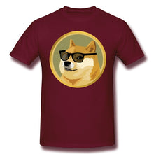 Load image into Gallery viewer, Men’s Fashion Dogecoin Apparel T-Shirt - GoHappyShopin
