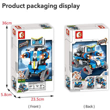 Load image into Gallery viewer, Remote Control Robot Transformation Racing Car Building Blocks Creators Toys For Children - GoHappyShopin
