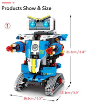 Load image into Gallery viewer, Remote Control Robot Transformation Racing Car Building Blocks Creators Toys For Children - GoHappyShopin
