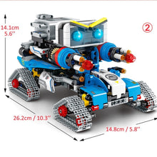 Load image into Gallery viewer, Remote Control Robot Transformation Racing Car Building Blocks Creators Toys For Children - GoHappyShopin
