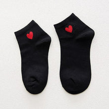 Load image into Gallery viewer, Women Red Heart Cute College Fresh Female Socks Hot Sales - GoHappyShopin
