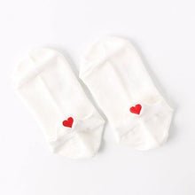 Load image into Gallery viewer, Cute Heart Pattern Women Cotton Casual Breathable Socks - GoHappyShopin
