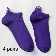 Load image into Gallery viewer, 4 Pairs Women Fashion Cute Heart Sock - GoHappyShopin
