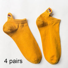 Load image into Gallery viewer, 4 Pairs Women Fashion Cute Heart Sock - GoHappyShopin
