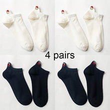 Load image into Gallery viewer, 4 Pairs Women Fashion Cute Heart Sock - GoHappyShopin
