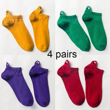 Load image into Gallery viewer, 4 Pairs Women Fashion Cute Heart Sock - GoHappyShopin
