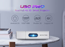 Load image into Gallery viewer, U50 Full HD 1080P Portable Mini LED DLP Projector for Smartphone - GoHappyShopin
