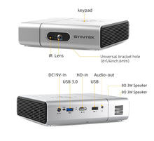 Load image into Gallery viewer, U50 Full HD 1080P Portable Mini LED DLP Projector for Smartphone - GoHappyShopin
