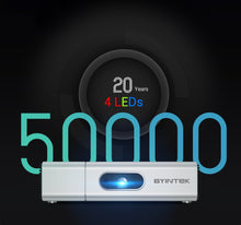 Load image into Gallery viewer, U50 Full HD 1080P Portable Mini LED DLP Projector for Smartphone - GoHappyShopin
