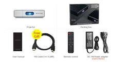 Load image into Gallery viewer, U50 Full HD 1080P Portable Mini LED DLP Projector for Smartphone - GoHappyShopin
