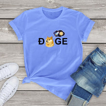 Load image into Gallery viewer, Dogecoin Cryptocurrency Doge HODL To the Moon T-Shirt Unisex Tops 2021 - GoHappyShopin
