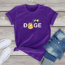 Load image into Gallery viewer, Dogecoin Cryptocurrency Doge HODL To the Moon T-Shirt Unisex Tops 2021 - GoHappyShopin
