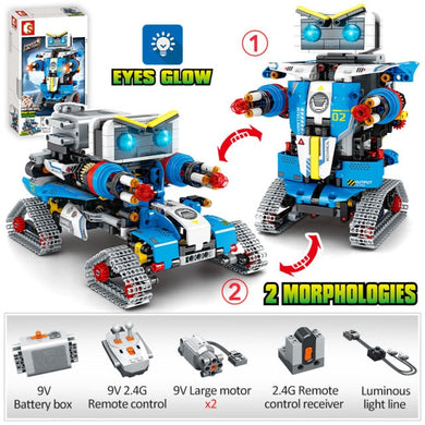 Remote Control Robot Transformation Racing Car Building Blocks Creators Toys For Children - GoHappyShopin